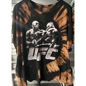 Black Acid Wash 4XL Men's UFC Las Vegas TSHIRT